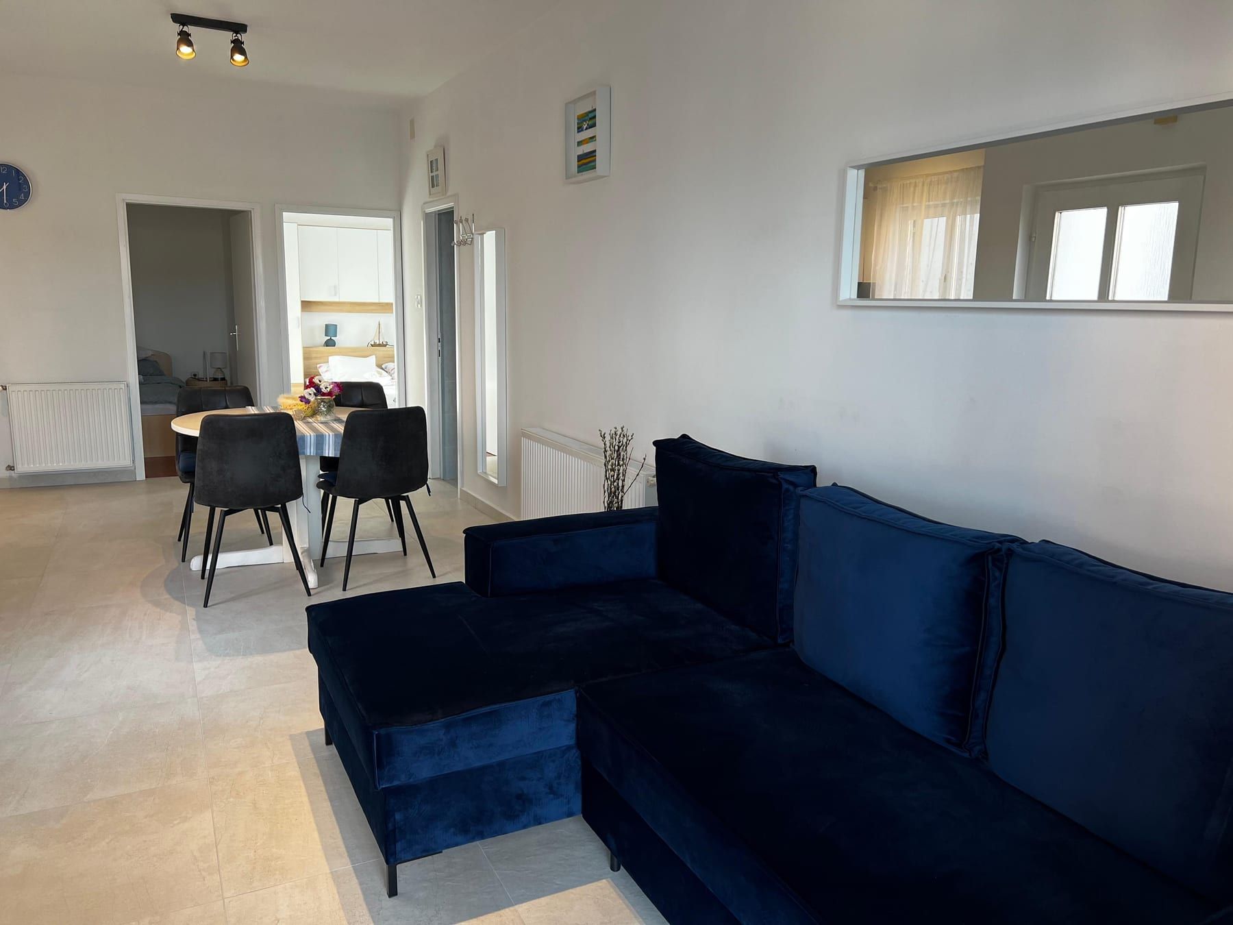 Plavi dvosobni apartman, 47 + 8 m2 - Dnevni prostor, House Klarin